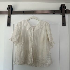 Elegant White Lace Blouse
